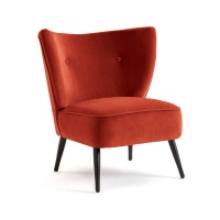 Кресло Велюровое Franck единый размер красный AM.PM  фото, kupilegko.ru